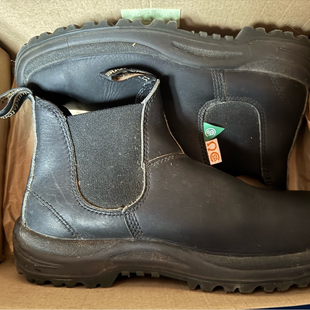 Black Leather Chelsea Boots